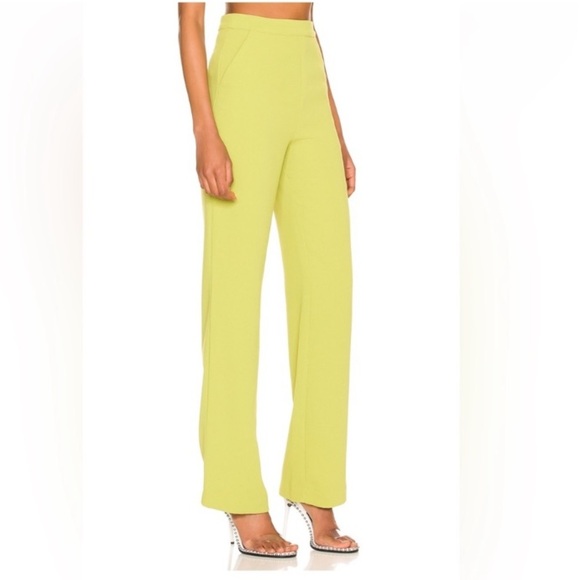 NBD Topaz Straight Leg Pants Size Medium Kiwi Green - Picture 3 of 9